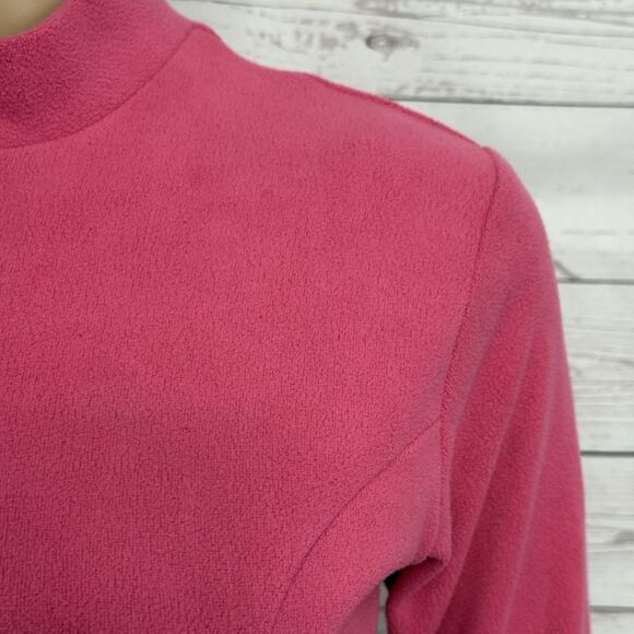 Terry Bicycles Fleece Cold Weather Cycling Jacket Small Bubble Gum Pink 1/2 Zip - Picture 4 of 12